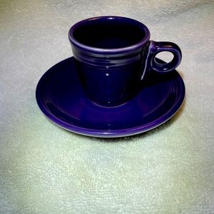 Fiesta, Demitasse AD Cup Saucer Set, Discontinued, HTF, Fiestaware, Plum, purple